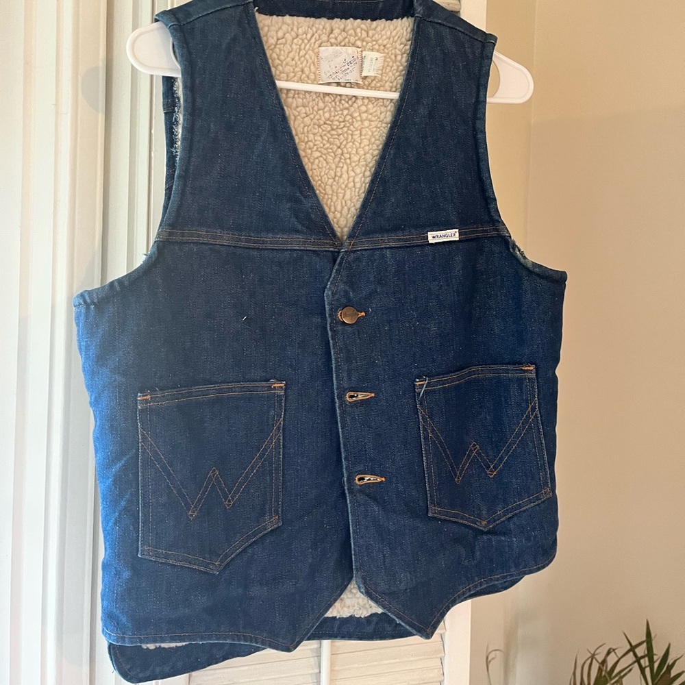 Vintage Wrangler Fleece-lined Vest